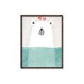 Picture of Water Polar Bear _GroupedProduct_Rectangle_Portrait_Mini_ _GroupedProduct_Rectangle_Portrait_Canvas_Framed_