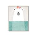 Picture of Water Polar Bear _GroupedProduct_Rectangle_Portrait_Mini_ _GroupedProduct_Rectangle_Portrait_Canvas_Framed_