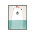 Picture of Water Polar Bear _GroupedProduct_Rectangle_Portrait_Mini_ _GroupedProduct_Rectangle_Portrait_Canvas_Framed_