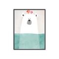 Picture of Water Polar Bear _GroupedProduct_Rectangle_Portrait_Mini_ _GroupedProduct_Rectangle_Portrait_Canvas_Framed_