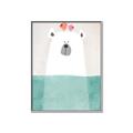 Picture of Water Polar Bear _GroupedProduct_Rectangle_Portrait_Mini_ _GroupedProduct_Rectangle_Portrait_Canvas_Framed_