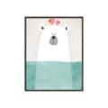 Picture of Water Polar Bear _GroupedProduct_Rectangle_Portrait_Mini_ _GroupedProduct_Rectangle_Portrait_Canvas_Framed_