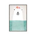 Picture of Water Polar Bear _GroupedProduct_Rectangle_Portrait_Mini_ _GroupedProduct_Rectangle_Portrait_Canvas_Framed_