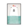 Picture of Water Polar Bear _GroupedProduct_Rectangle_Portrait_Mini_ _GroupedProduct_Rectangle_Portrait_Canvas_Framed_