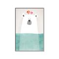 Picture of Water Polar Bear _GroupedProduct_Rectangle_Portrait_Mini_ _GroupedProduct_Rectangle_Portrait_Canvas_Framed_