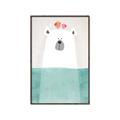 Picture of Water Polar Bear _GroupedProduct_Rectangle_Portrait_Mini_ _GroupedProduct_Rectangle_Portrait_Canvas_Framed_