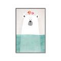 Picture of Water Polar Bear _GroupedProduct_Rectangle_Portrait_Mini_ _GroupedProduct_Rectangle_Portrait_Canvas_Framed_
