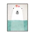 Picture of Water Polar Bear _GroupedProduct_Rectangle_Portrait_Mini_ _GroupedProduct_Rectangle_Portrait_Canvas_Framed_