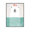 Picture of Water Polar Bear _GroupedProduct_Rectangle_Portrait_Mini_ _GroupedProduct_Rectangle_Portrait_Canvas_Framed_