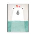 Picture of Water Polar Bear _GroupedProduct_Rectangle_Portrait_Mini_ _GroupedProduct_Rectangle_Portrait_Canvas_Framed_