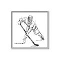 Picture of Hockey Sketch  _GroupedProduct_Square_Mini_ _GroupedProduct_Square_Canvas_Framed_