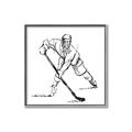Picture of Hockey Sketch  _GroupedProduct_Square_Mini_ _GroupedProduct_Square_Canvas_Framed_