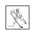 Picture of Hockey Sketch  _GroupedProduct_Square_Mini_ _GroupedProduct_Square_Canvas_Framed_