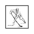 Picture of Hockey Sketch  _GroupedProduct_Square_Mini_ _GroupedProduct_Square_Canvas_Framed_