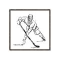 Picture of Hockey Sketch  _GroupedProduct_Square_Mini_ _GroupedProduct_Square_Canvas_Framed_