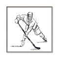 Picture of Hockey Sketch  _GroupedProduct_Square_Mini_ _GroupedProduct_Square_Canvas_Framed_