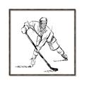 Picture of Hockey Sketch  _GroupedProduct_Square_Mini_ _GroupedProduct_Square_Canvas_Framed_
