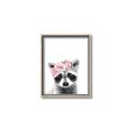 Picture of Flower Crown Raccoon _GroupedProduct_Rectangle_Portrait_Mini_ _GroupedProduct_Rectangle_Portrait_Canvas_Framed_