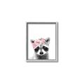 Picture of Flower Crown Raccoon _GroupedProduct_Rectangle_Portrait_Mini_ _GroupedProduct_Rectangle_Portrait_Canvas_Framed_