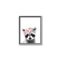 Picture of Flower Crown Raccoon _GroupedProduct_Rectangle_Portrait_Mini_ _GroupedProduct_Rectangle_Portrait_Canvas_Framed_