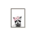 Picture of Flower Crown Raccoon _GroupedProduct_Rectangle_Portrait_Mini_ _GroupedProduct_Rectangle_Portrait_Canvas_Framed_