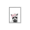 Picture of Flower Crown Raccoon _GroupedProduct_Rectangle_Portrait_Mini_ _GroupedProduct_Rectangle_Portrait_Canvas_Framed_