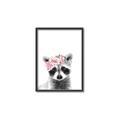 Picture of Flower Crown Raccoon _GroupedProduct_Rectangle_Portrait_Mini_ _GroupedProduct_Rectangle_Portrait_Canvas_Framed_