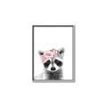 Picture of Flower Crown Raccoon _GroupedProduct_Rectangle_Portrait_Mini_ _GroupedProduct_Rectangle_Portrait_Canvas_Framed_