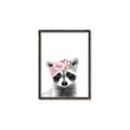 Picture of Flower Crown Raccoon _GroupedProduct_Rectangle_Portrait_Mini_ _GroupedProduct_Rectangle_Portrait_Canvas_Framed_