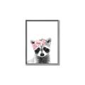 Picture of Flower Crown Raccoon _GroupedProduct_Rectangle_Portrait_Mini_ _GroupedProduct_Rectangle_Portrait_Canvas_Framed_