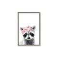 Picture of Flower Crown Raccoon _GroupedProduct_Rectangle_Portrait_Mini_ _GroupedProduct_Rectangle_Portrait_Canvas_Framed_