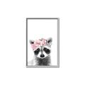 Picture of Flower Crown Raccoon _GroupedProduct_Rectangle_Portrait_Mini_ _GroupedProduct_Rectangle_Portrait_Canvas_Framed_