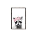 Picture of Flower Crown Raccoon _GroupedProduct_Rectangle_Portrait_Mini_ _GroupedProduct_Rectangle_Portrait_Canvas_Framed_