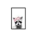 Picture of Flower Crown Raccoon _GroupedProduct_Rectangle_Portrait_Mini_ _GroupedProduct_Rectangle_Portrait_Canvas_Framed_