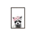 Picture of Flower Crown Raccoon _GroupedProduct_Rectangle_Portrait_Mini_ _GroupedProduct_Rectangle_Portrait_Canvas_Framed_