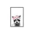 Picture of Flower Crown Raccoon _GroupedProduct_Rectangle_Portrait_Mini_ _GroupedProduct_Rectangle_Portrait_Canvas_Framed_