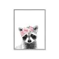 Picture of Flower Crown Raccoon _GroupedProduct_Rectangle_Portrait_Mini_ _GroupedProduct_Rectangle_Portrait_Canvas_Framed_