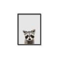 Picture of Peekaboo Raccoon _GroupedProduct_Rectangle_Portrait_Mini_ _GroupedProduct_Rectangle_Portrait_Canvas_Framed_
