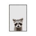 Picture of Peekaboo Raccoon _GroupedProduct_Rectangle_Portrait_Mini_ _GroupedProduct_Rectangle_Portrait_Canvas_Framed_