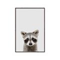 Picture of Peekaboo Raccoon _GroupedProduct_Rectangle_Portrait_Mini_ _GroupedProduct_Rectangle_Portrait_Canvas_Framed_
