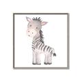 Picture of Baby Zebra  _GroupedProduct_Square_Mini_ _GroupedProduct_Square_Canvas_Framed_