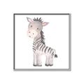 Picture of Baby Zebra  _GroupedProduct_Square_Mini_ _GroupedProduct_Square_Canvas_Framed_