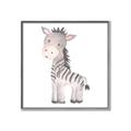 Picture of Baby Zebra  _GroupedProduct_Square_Mini_ _GroupedProduct_Square_Canvas_Framed_