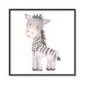 Picture of Baby Zebra  _GroupedProduct_Square_Mini_ _GroupedProduct_Square_Canvas_Framed_