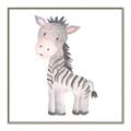 Picture of Baby Zebra  _GroupedProduct_Square_Mini_ _GroupedProduct_Square_Canvas_Framed_