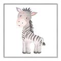 Picture of Baby Zebra  _GroupedProduct_Square_Mini_ _GroupedProduct_Square_Canvas_Framed_