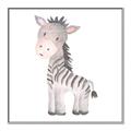 Picture of Baby Zebra  _GroupedProduct_Square_Mini_ _GroupedProduct_Square_Canvas_Framed_