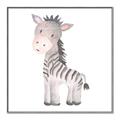 Picture of Baby Zebra  _GroupedProduct_Square_Mini_ _GroupedProduct_Square_Canvas_Framed_