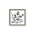 Picture of Goalie Sketch  _GroupedProduct_Square_Mini_ _GroupedProduct_Square_Canvas_Framed_