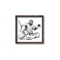 Picture of Goalie Sketch  _GroupedProduct_Square_Mini_ _GroupedProduct_Square_Canvas_Framed_